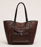 Sac fourre-tout de plage bohème vintage en cuir véritable de qualité supérieure, marron, pour femmes, sac à main de luxe, poche avant, fermeture magnétique