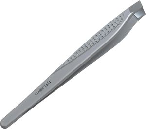 Juego de Pinzas para Cejas Curvas de Acero Inoxidable sin Costuras, Estuche de PU, Puntas Inclinadas, Pinzas de Precisión Duraderas, Pinzas Clásicas - Product Image 2