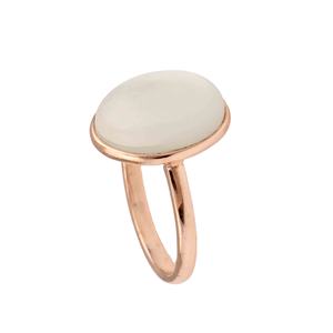 Anillo de Eternidad de Plata de Ley 925 de Calidad Superior 2025 para Mujer, Piedra Lunar Blanca Ovalada de 12x16 mm, Vermeil, Joyería al por Mayor para Bodas - Product Image 3