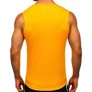 Débardeurs pour hommes personnalisés, vêtements de fitness, mode masculine, débardeurs jaunes sans manches pour hommes, qualité supérieure - Product Image 3