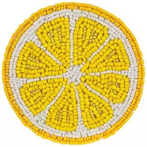 Premium Handmade Embroidery <b>Beaded</b> Table <b>Coaster</b> with Intricate Bead Detailing for Modern Dining and Beautiful Home Interiors - Product Image 5