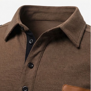 Camisas Polo de Algodón para Hombre, Tallas Grandes, Estilo Urbano, Alta Calidad, con Bolsillo y Cuello, Camisa de Verano, Color Personalizado - Product Image 4