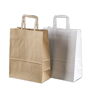 Sacs en papier kraft brun à fond carré recyclables de grande taille - Product Image 4
