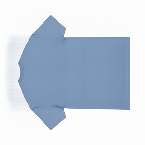 Camiseta de Manga Corta para Hombre, Cuello Redondo, Azul, Corte Regular, Algodón Jersey, Estilo Casual, Color Sólido, Tejido de Punto Liso - Product Image 3