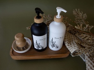 Plateau de service rectangulaire en bois d'acacia, finition naturelle, plateau de présentation pour la présentation des aliments, vaisselle de cuisine, vente en gros B2B - Product Image 2