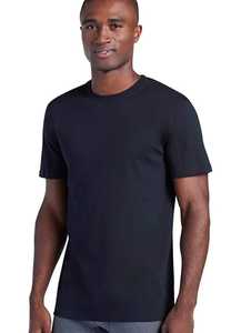 Camiseta Casual de Manga Corta para Hombre, Color Azul Marino, 100% Algodón, Cuello Redondo, Corte Regular, Color Sólido, Transpirable, Jersey de 180g - Product Image 4