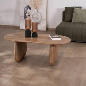 Mesa de centro de diseño Vandana Golden Grain en madera de mango - Product Image 3