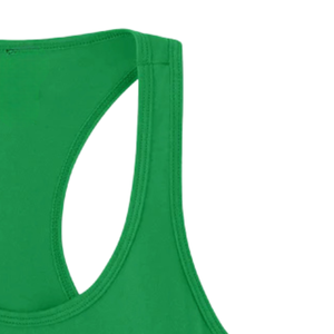 Camiseta sin mangas AKA Signature verde para mujer, estilo racerback, mezcla de algodón, suave, transpirable, informal, para fitness, verano, uso diario - Product Image 4