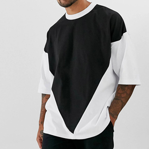 เสื้อยืดคอกลมแขนสั้นทรงโอเวอร์ไซส์สีเบจสำหรับผู้ชาย ผ้าคอตตอนเจอร์ซีย์ถักเนื้อนุ่ม สีพื้น 100% ระบายอากาศได้ดี น้ำหนัก 280 กรัม ทรงลำลอง ซักแบบแอซิดวอช - Product Image 3