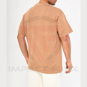 เสื้อยืดผู้ชายผ้าฝ้าย 100% เนื้อนุ่ม ระบายอากาศดี สไตล์ลำลอง รับผลิตตามสั่งแบบขายส่ง พิมพ์ลายสกรีนได้ ผลิตโดย Impact Flex Apparel - Product Image 3