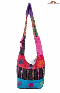 Sac à bandoulière pour filles de petite taille, durable, élégant, avec broderie florale, en tissu de coton, pliable, antivol, à sangle unique, avec housse de protection - Product Image 4