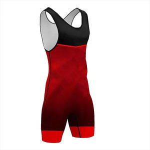 Unisex Adult Wrestling Singlet Boxing Training <b>Suit</b> Customized Front Color Logo 100% Polyester Lightweight Quick Dry Breathable - Product Image 2