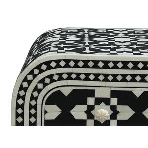 Mesa con Incrustaciones de Hueso de ILAHI, Diseño Moderno con Detalles de Ágata, Almacenamiento Portátil, Muebles para el Hogar - Product Image 6