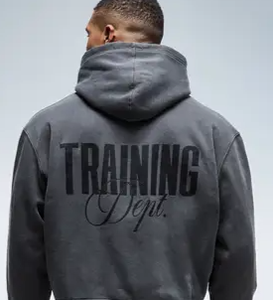 <b>Men</b> Athletic Zip <b>Hoodie</b> Stretch Performance Fabric Training <b>Running</b> Sportswear OEM Wholesale Manufacturer All Sizes Fashion Wear - Product Image 6