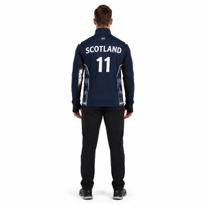 Men's Custom Sublimated 320GSM <b>Waterproof</b> Softshell Quarter-Zip Curling Jacket - Product Image 2