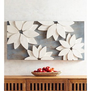 Handcrafted Indian Wooden <b>Wall</b> Art Rustic Design 24x36 Inches Rectangular Shape Home Decoration Wholesale Aqudus Saleem Uttar - Product Image 1