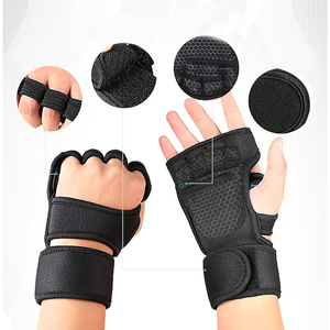 Custom Half Finger Gym Gloves Women Girls Anti-Slip Silicone <b>Grip</b> Padded Fitness <b>Weight</b> <b>Lifting</b> Cycling Workout Sports Gloves - Product Image 5