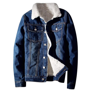 Service OEM, veste en jean décontractée d'hiver pour hommes, coupe ajustée, lavage à l'acide, écologique, emballage personnalisé de haute qualité - Product Image 4