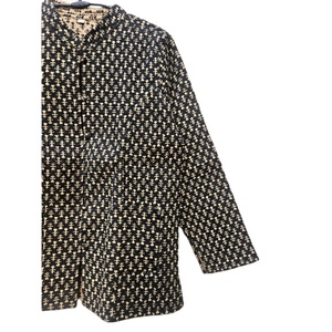 Indian Handmade Vintage Block Printed Cotton <b>Quilted</b> Jacket Women Unique Design Stripe Best Quality Soft <b>Winter</b> Linen Button - Product Image 3