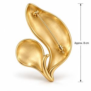 Broche de Solapa Floral Dorado Personalizado para Mujer - Product Image 4