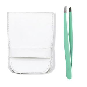 Juego de Pinzas para Pestañas con Puntas Suaves Color Verde Menta para Uso Estético y Logotipo Personalizado - Product Image 5