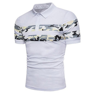 High Quality Palm <b>Tree</b> Printing Design Men's Golf for Shirt Half Sleeve Knitted Polyester Comfortable Breathable Quick Dry - Product Image 4