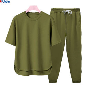 Conjunto de Ropa para Hombre, Estilo Casual, Unisex, Personalizado con Impresión por Transferencia de Calor, Conjunto de Verano de 2 Piezas, Camiseta de Manga Corta y Pantalones Deportivos - Product Image 3