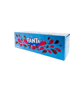 Fanta US Berry, 12 Latas de 355 ml con 41 g de Carbohidratos Totales por Porción para un Rápido Aporte de Energía, Pedido al por Mayor - Product Image 1