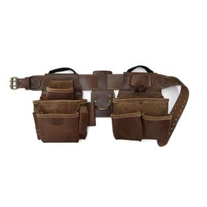 Custom 2026 Leather <b>Tool</b> <b>Belt</b> With Multiple Pockets 28 To 50 Inch Adjustable Waist Strap For Work Apron Use 2026 - Product Image 1
