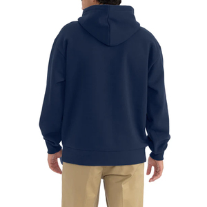 Sweat-shirt à capuche pour homme, coupe ajustée, respirant, séchage rapide, écologique, doublure polaire 100% coton, 480 g/m², motif uni ou à carreaux, personnalisable - Product Image 4