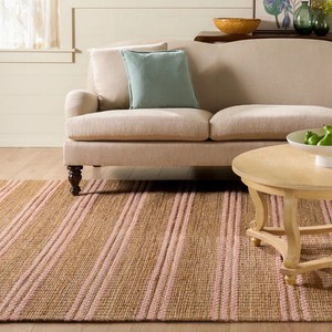 Tapis tressé en jute naturel pour intérieur et extérieur, idéal pour hôtels, bars, restaurants, tapis de sol au design élégant pour chambres, salles de bain, cuisines et espaces de prière. - Product Image 1