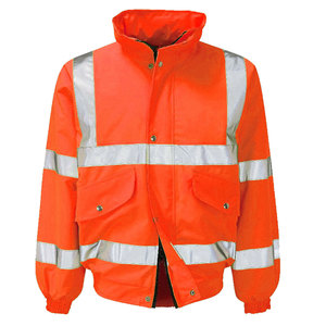 Veste de sécurité haute visibilité classe 2 imperméable et réfléchissante jaune marine pour le travail - Product Image 6