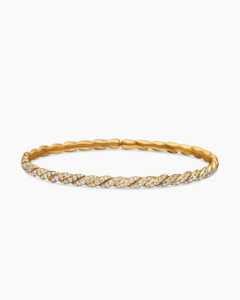 Pulsera de tenis de plata chapada en oro de 4 quilates para mujer, con diamantes cultivados en laboratorio de corte brillante, color DEF, 18 gramos, venta al por mayor de joyería fina. - Product Image 6