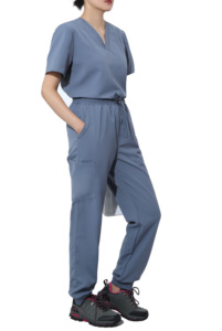 Uniformes Médicos Elásticos de Spandex de Alta Calidad 2026, Uniformes de Enfermería y Doctorado con Logotipo Personalizado, Conjunto de Uniformes Unisex Suaves para Hospital OARH INT - Product Image 3