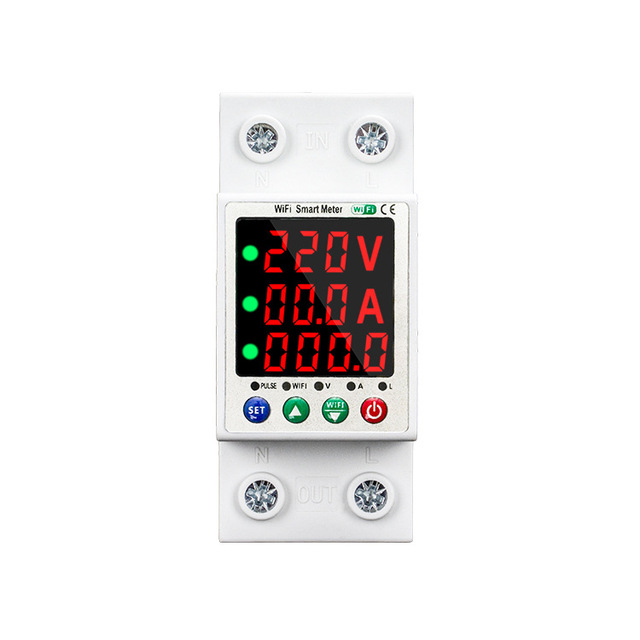 TPSON 63A Smart Power Meter Single Phase Wifi Energy Meter with Tuya APP Monitor Remote Monitor Wifi Switch with Power Meter