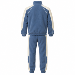 Fleece Tracksuit For Men Custom Casual Activewear Set With Zipper Jacket And Jogging <b>Pants</b> For Fitness Training And Outdoor Wear - Product Image 2