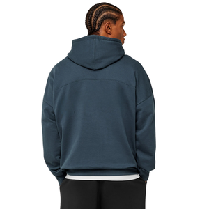 Sweat-shirt à capuche pour homme, coupe ample, bleu Stealth, en molleton épais, style streetwear décontracté - Product Image 2