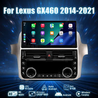 Autoradio Android 14 12'' avec GPS et navigation vidéo pour Lexus GX460 2014-2021, écran tactile, lecteur multimédia DVD