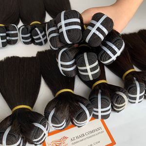 Hueso liso negro natural listo para enviar desde cabello humano real vietnamita cutícula completa alineada - Product Image 2