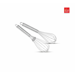 ที่ตีไข่คุณภาพสูง ทำจากเหล็กกล้าไร้สนิม เหมาะสำหรับตีไข่ ผสมอาหาร อุปกรณ์ครัวอเนกประสงค์ - Product Image 1