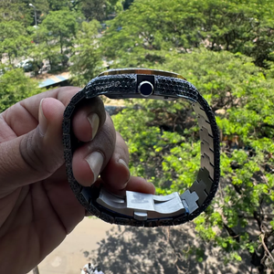 Fully Iced Out Customized VVS Black Moissanite Diamond <b>Watch</b> <b>for</b> Men Stainless Steel Analog Luxury Wristwatch - Product Image 2