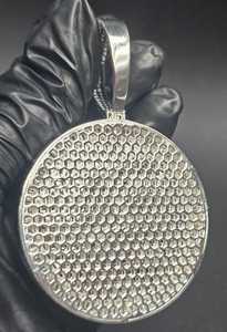 Colgante de Letra K con Moissanita VVS de Corte Redondo, Plata 925, Micro Pavé, Corte Baguette, Charm Temático, Regalo Unisex - Product Image 4