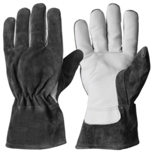 Gants de soudage TIG en cuir de chèvre renforcé et croûte de cuir de vache, certifiés CE, sans latex, résistants à la chaleur et aux étincelles, robustes et de sécurité - Product Image 6