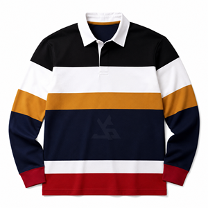 เสื้อรักบี้สั่งทำพิเศษ แบบซับลิเมชั่น แขนสั้น สำหรับเสื้อถัก โพลีเอสเตอร์ แห้งเร็ว ผู้ผลิต OEM ขายส่ง โรงงาน ส่งออก - Product Image 1