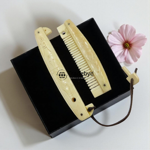 Tradebyd Handmade Bone Hair Comb Premium Detangling Comb Natural Hair Care Grooming <b>Tool</b> for Men Women - Product Image 2
