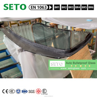 Protection optimale Vitres balistiques personnalisées Niveaux BR4 BR5 BR6 Série 7 750 E38 Pare-brise résistant aux balles Verre d'usine SETO