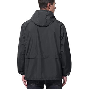 Men's Hooded <b>Waterproof</b> Thin Windbreaker <b>Jacket</b> <b>Lightweight</b> Packable Front Hiking Cycling Running Fishing <b>Golf</b> Camping Travel - Product Image 2