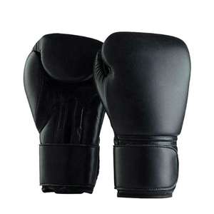 Guantes de Boxeo de Cuero Personalizados con Cierre de Velcro Ajustable en la Muñeca para Entrenamiento de Muay Thai Unisex - Product Image 1