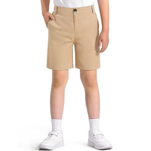 Shorts d'école pour garçons avec poches, 97% coton, 3% élasthanne, shorts de golf, shorts d'uniforme pour enfants d'école primaire - Product Image 1