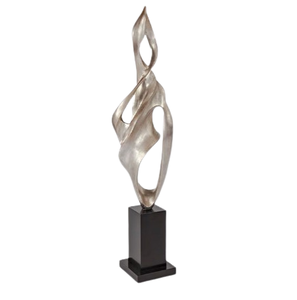 Sculpture de Noël finition or, art métallique moderne, sculpture d'intérieur, décoration de table, personnalisable, autre décoration de bureau, intérieur - Product Image 3